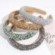 Simple Hairband Imitation Pearl Crani Sponge High Rhinestone