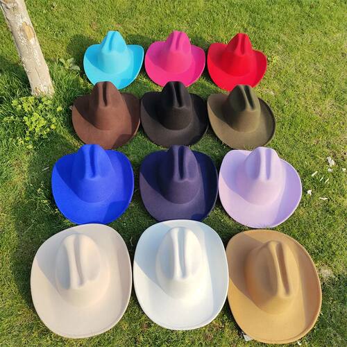 New Western Cowboy Fedora Hat For Women Men Church Jazz Hats