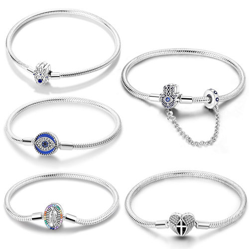 Creative new copper plated 925 safety chain DIY handmade