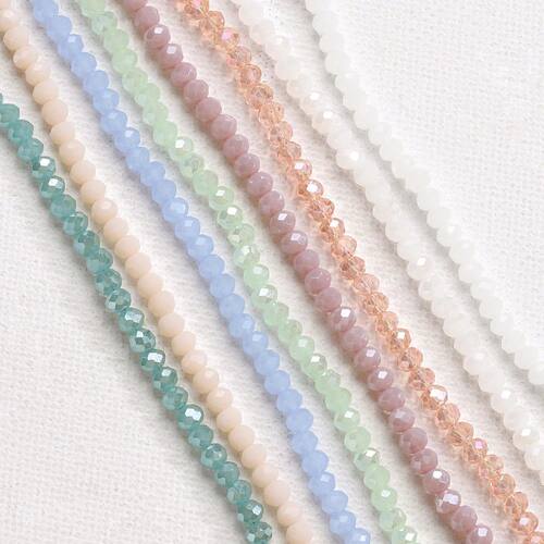 120pcs/lot Crystal Glass Rondelle Beads Austria Faceted Roun
