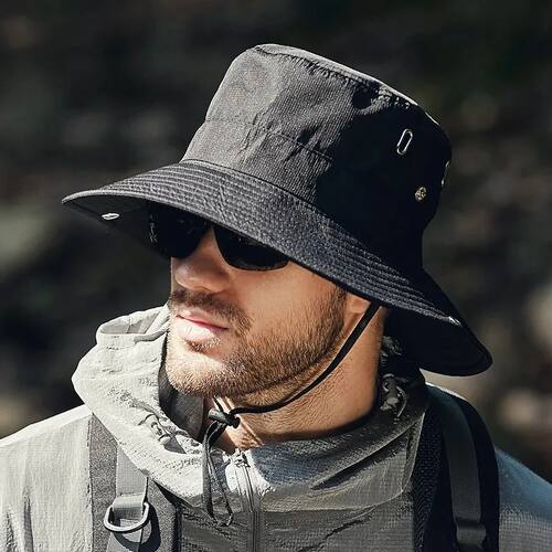 Summer Bucket Hat For Men Fisherman Cap Fishing Outdoor Suns