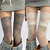 Lolit Lace Women Stockings Sexy Fishnet Floral Costumes