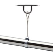 304不锈钢固定式 吊通挂衣杆法兰座晾衣绳钢丝 晾衣杆吊座阳台顶装