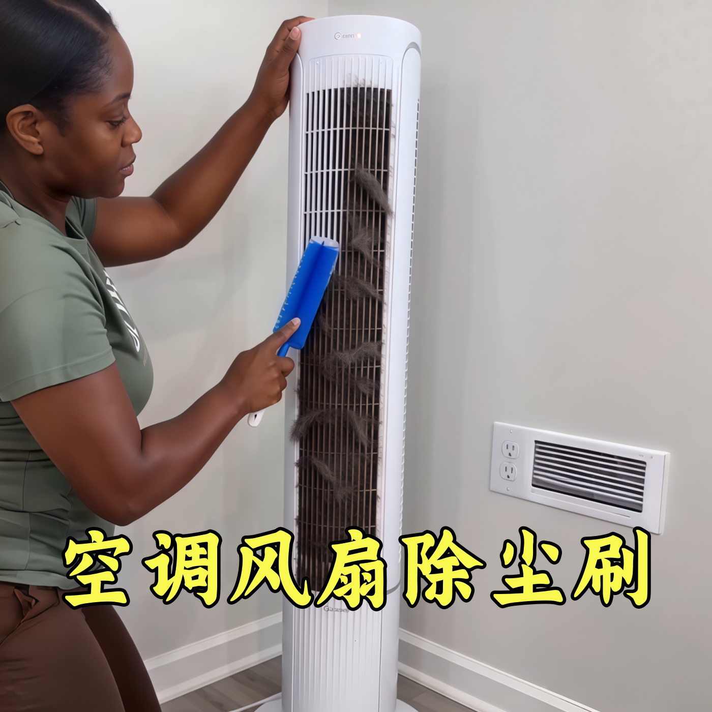 空调风扇除尘刷电风扇清洁刷子擦神器缝隙清洗刷清理除尘工具刷子
