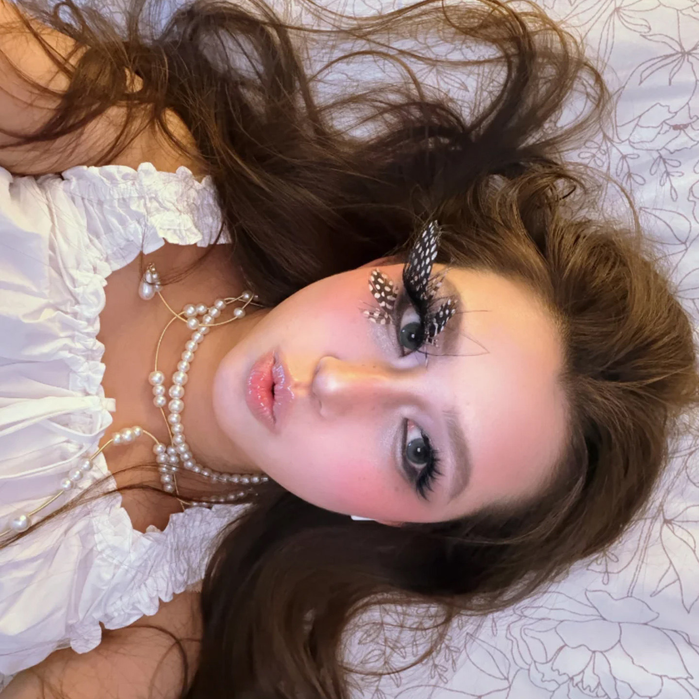 蝴蝶翅膀假睫毛亚裔女团夸张羽毛眼妆氛围感出片神器舞台cos妆造