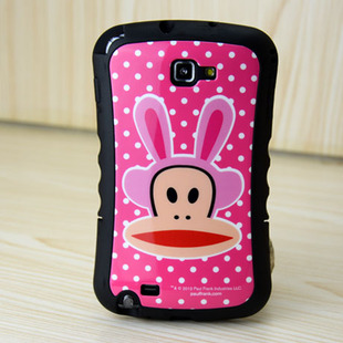 韩正品 三星note保护套i9220保护壳i9228手机套n7000手机壳 大嘴猴
