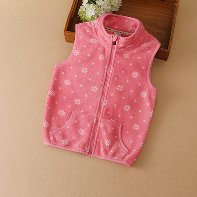 女童马甲儿童背心摇粒绒宝宝内搭2021春秋外穿加绒保暖坎肩马夹潮
