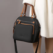 娅黛三用多功能手提单肩斜挎包2025新款 尼龙帆布大容量双肩背包女