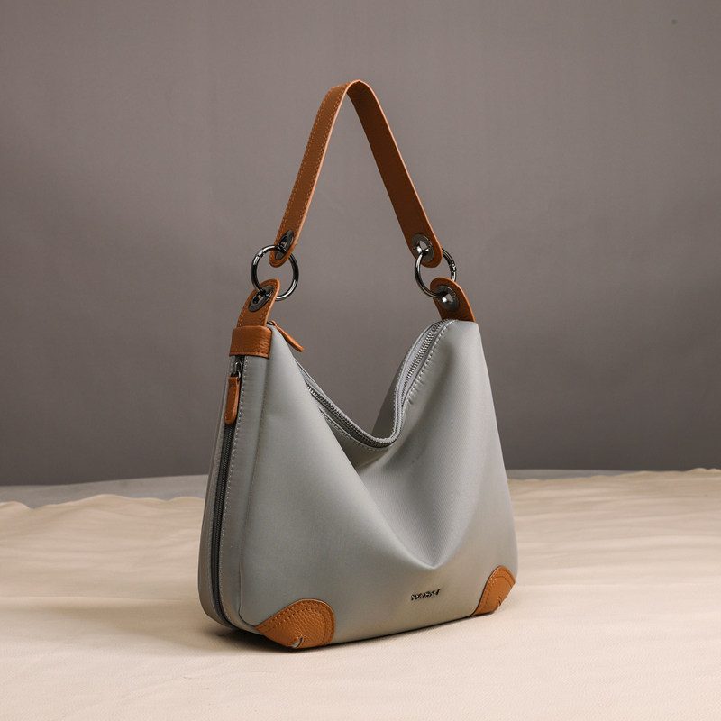 娅黛品牌防水尼龙牛津布女士单肩斜挎包包女士通勤手提帆布包包女