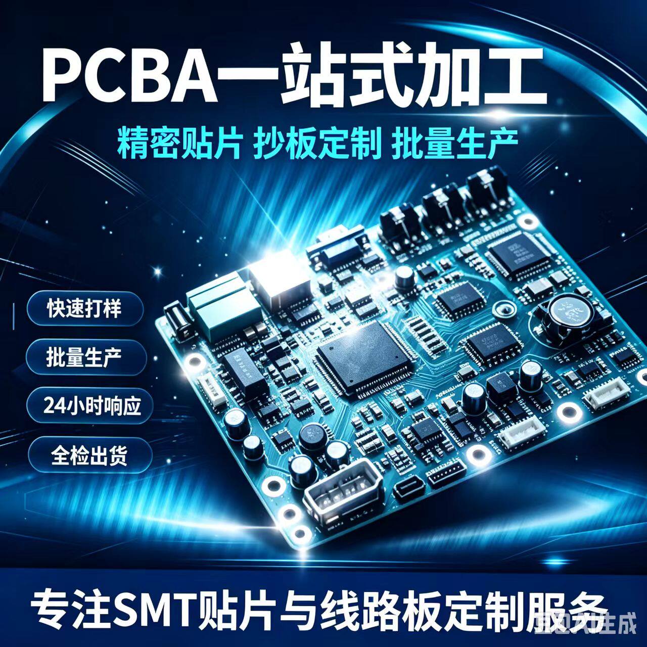 SMT加工加急电路板打样DIPPCB电路板/印刷线