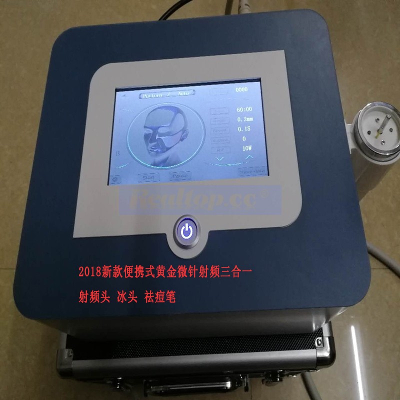 黄金微针射频仪器便携式韩国妊娠纹面部提拉紧致美容院仪器家用