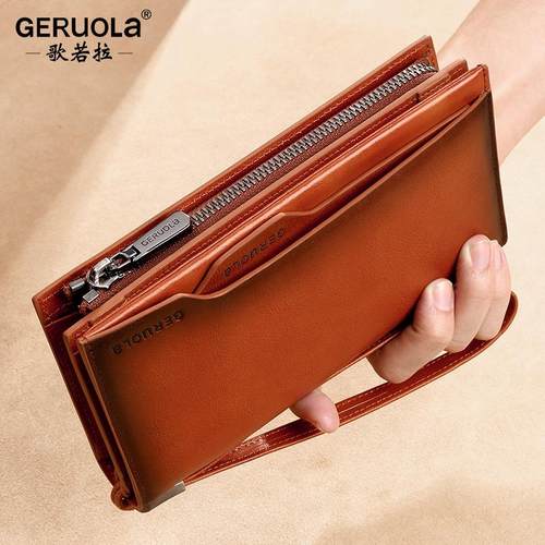 擦色新工艺钱包男长款歌若拉