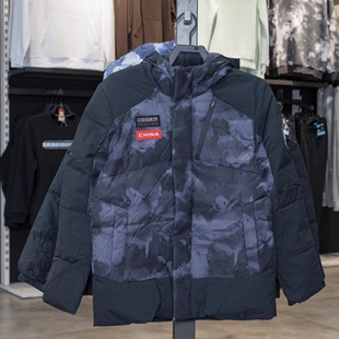 時尚 安踏正品 冰甲男裝 2024冬新款 連帽羽絨服152447926N 潮保暖短款