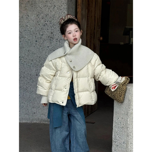 女童羽绒服冬装2025新款儿童装巨好看羽绒外套加厚女大童冬季上衣