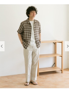 24SS日系潮牌UR DOORS夏季男士休闲裤接触冰感直筒65/35面料beams