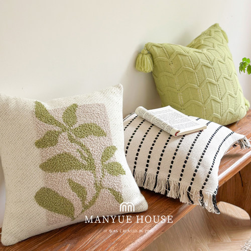 蔓越家侘寂风卧室床头靠垫抱枕