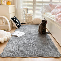 The bedroom floor MATS, bedside cushions, seat cushions, milk velvet carpets and room blankets in the Instagram style of the home are all cute and girlish thumbnail 7