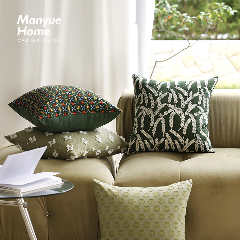 自然风样板间装饰靠背不含芯