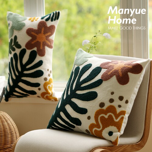 文艺民宿抱枕抱枕套含芯棉麻