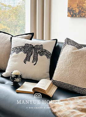 蔓越家 中古小香 客厅沙发抱枕靠垫样板间腰枕靠背床头靠垫装饰枕
