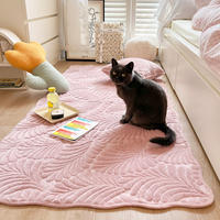 The bedroom floor MATS, bedside cushions, seat cushions, milk velvet carpets and room blankets in the Instagram style of the home are all cute and girlish thumbnail 3