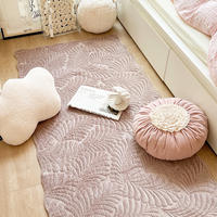 The bedroom floor MATS, bedside cushions, seat cushions, milk velvet carpets and room blankets in the Instagram style of the home are all cute and girlish thumbnail 4