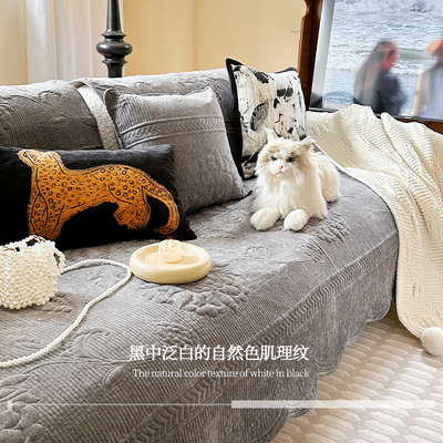 雪尼尔新中式通用沙发垫