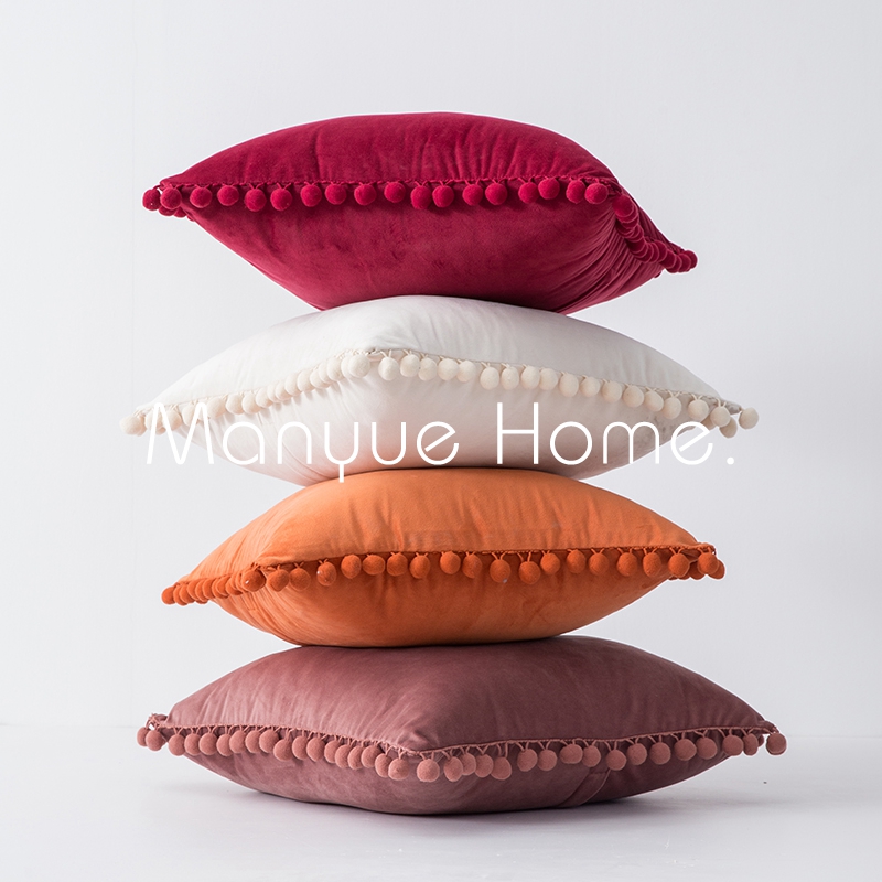 蔓越北欧ins天鹅绒客厅酒店抱枕