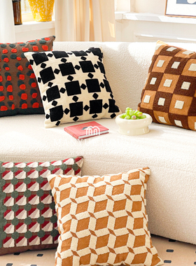 蔓越家 Tartan格纹 北欧ins风抱枕高级感沙发靠枕床头抱枕套含芯