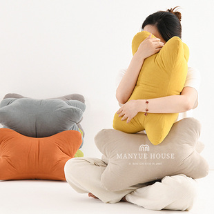 蔓越家 床头抱枕护颈椎骨头枕办公室久坐座椅护腰枕午休靠垫脚垫