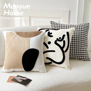 蔓越家 北欧ins复古抱枕客厅沙发抱枕套床头靠垫含芯 艺术生气质