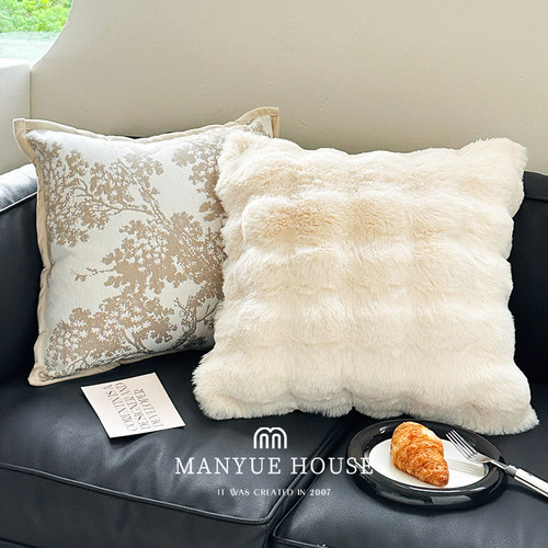 抱枕靠垫羽丝棉毛绒靠枕