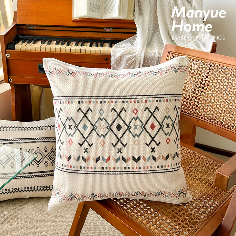 蔓越家 ins复古棉麻抱枕抱枕套客厅沙发午睡靠垫样板间靠枕含芯,居家布艺,靠垫/抱枕,淘宝优惠券,粉丝福利购,淘宝优惠卷