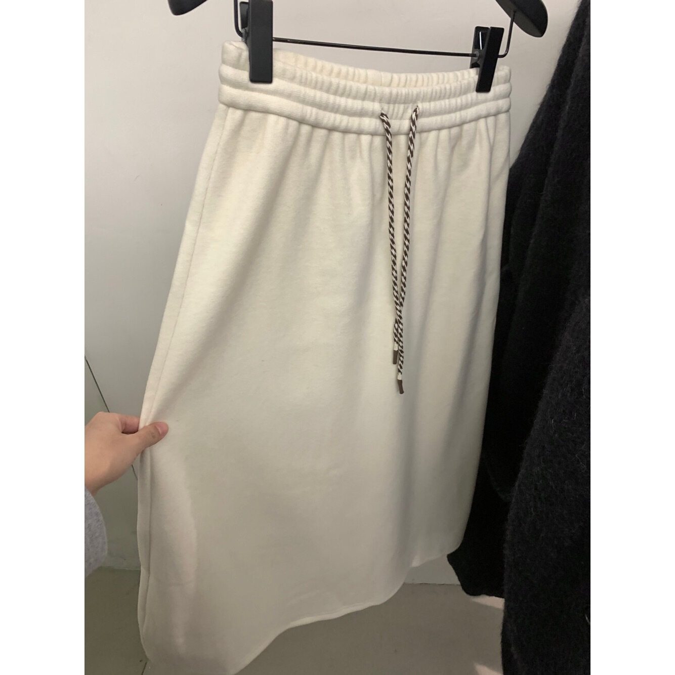 【MISS密思家】百搭款推荐！BB绒内里小A摆加绒厚实半身裙A88768