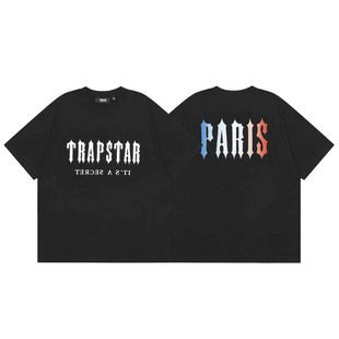 圆领休闲宽松T恤 Trapstar潮牌字母印花限定Logo短袖 新款 夏季