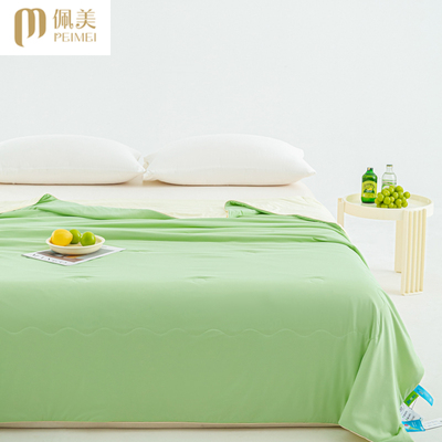 新款冰卡深睡双面用锦纶单夏被时尚简约现代风夏季纯色单件夏凉被