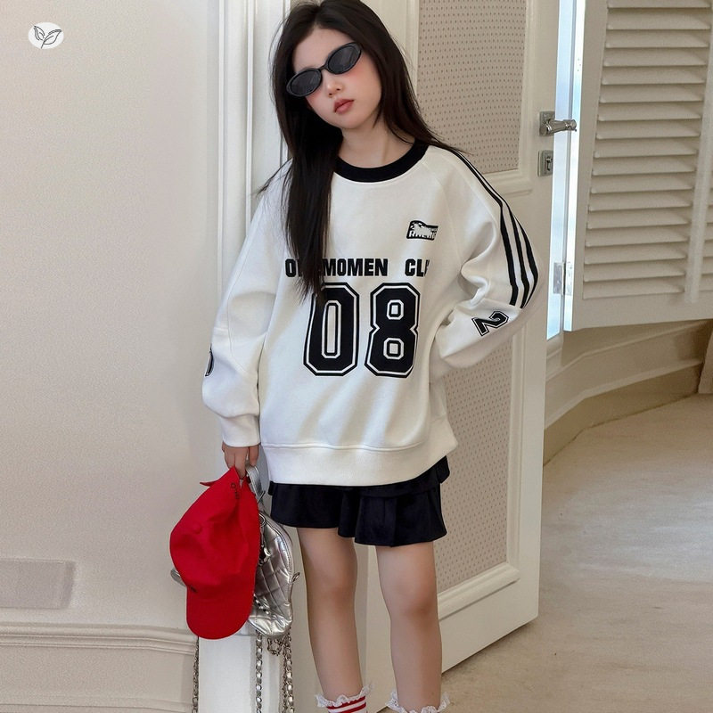 女童多巴胺卫衣套装2026新款
