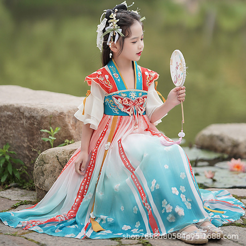 2026新款女童古风汉服连衣裙