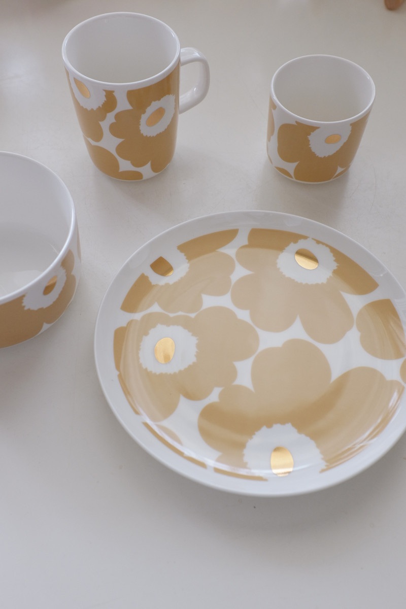 陶瓷8英寸甜品碟奶茶金