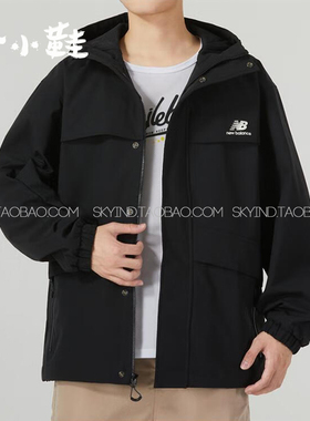 NEW BALANCE NB23秋季新款男女休闲运动夹克连帽工装外套AMJ33359