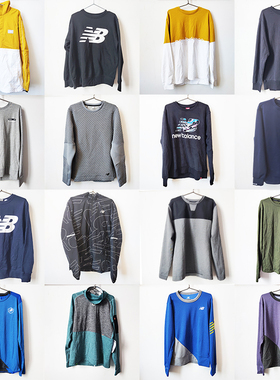 清仓NEWBALANCE/NB男子运动长袖卫衣衬衫AMJ01562/VGL/MJ03209/BK