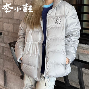 MLB【宁艺卓同款】基础纽约洋基队防风NY保暖短款羽绒服3ADJB0726