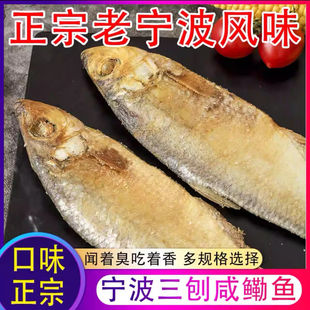 宁波特产腌制白鳞鱼三刨力鱼咸勒鱼臭香鱼半干咸鱼鲞梅香鱼