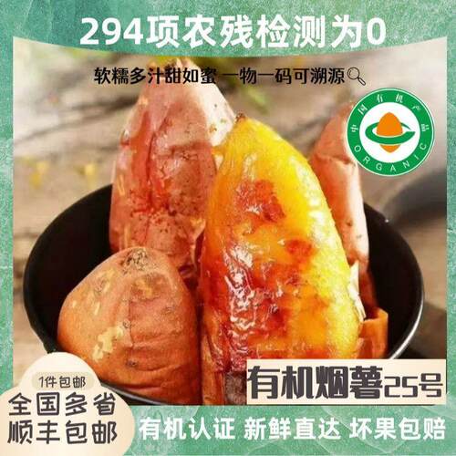 认证有机山东烟薯25号蜜薯糖心红薯新鲜10斤番薯农家沙地烤地瓜