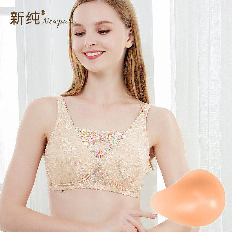 术后专用硅胶无钢圈义乳文胸