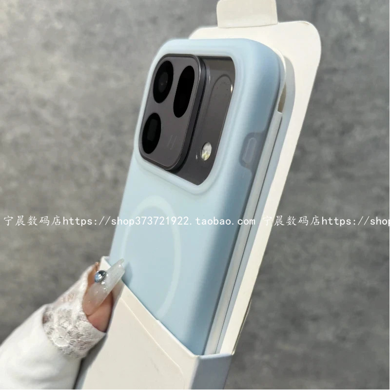 适用OPPO手机壳findx10磁吸findx10e保护套findx10promax液态硅胶findx9spro果冻findx8奶蓝色findx9新reno16