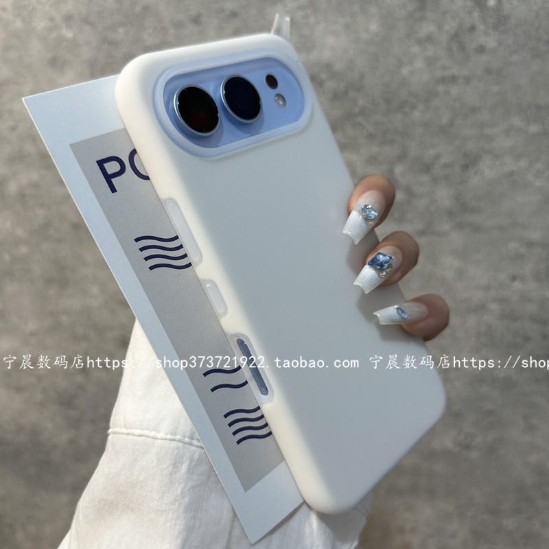 适用荣耀500手机壳500pro液态硅胶保护套果冻冷淡风莫迪兰色马卡龙韩国米白色