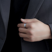 韩版 戒指男士 霸气指环钛钢潮男生单身食指网红学生尾戒子饰品 个性