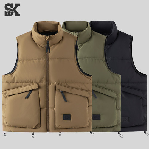 立领羽绒马甲户外休闲保暖