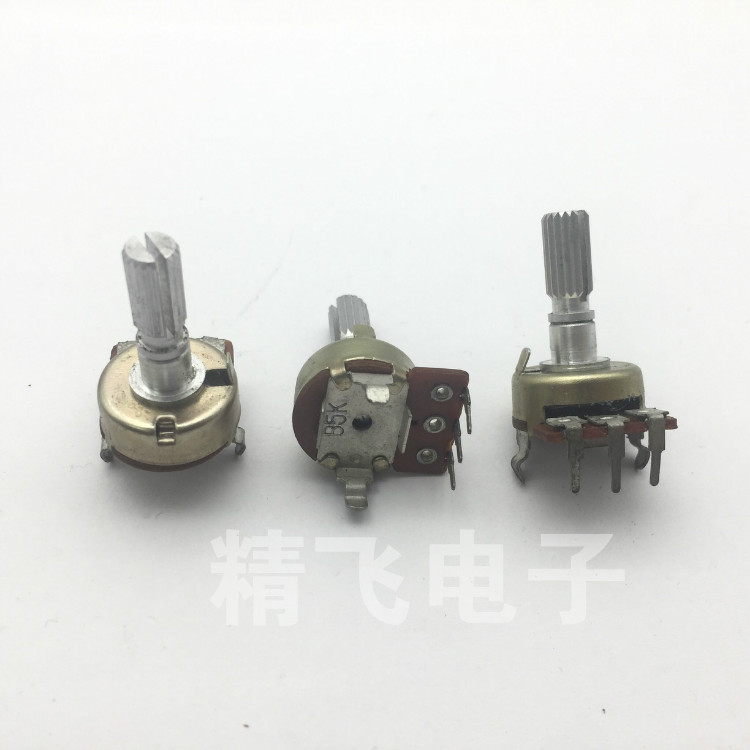 dp韩国RK161单联电位器B5K轴长20MM锯齿